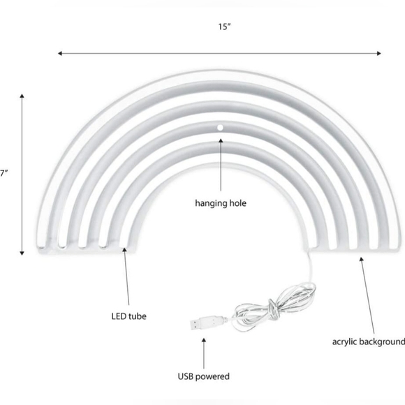 Neon Rainbow Light - Picture 2 of 3